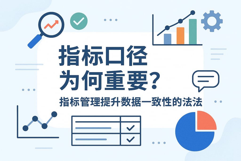 指标口径为何重要？指标管理提升数据一致性的方法