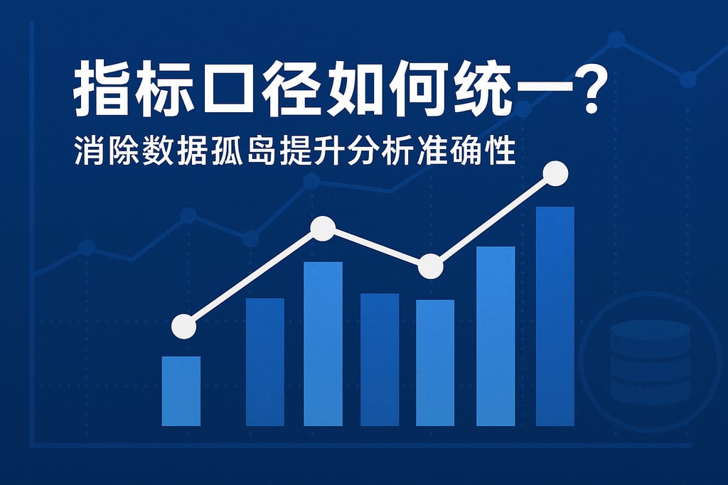 指标口径如何统一？消除数据孤岛提升分析准确性