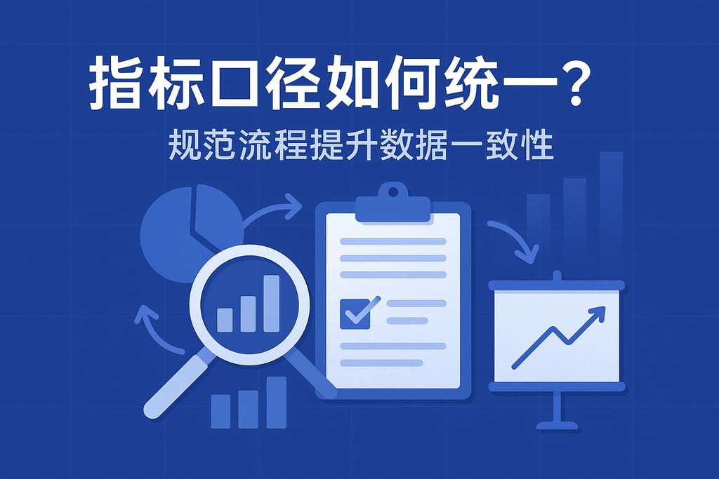 指标口径如何统一？规范流程提升数据一致性