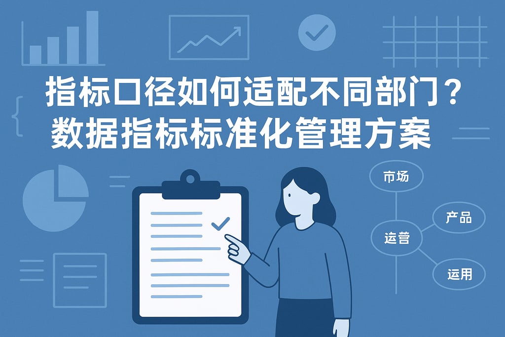 指标口径如何适配不同部门？数据指标标准化管理方案