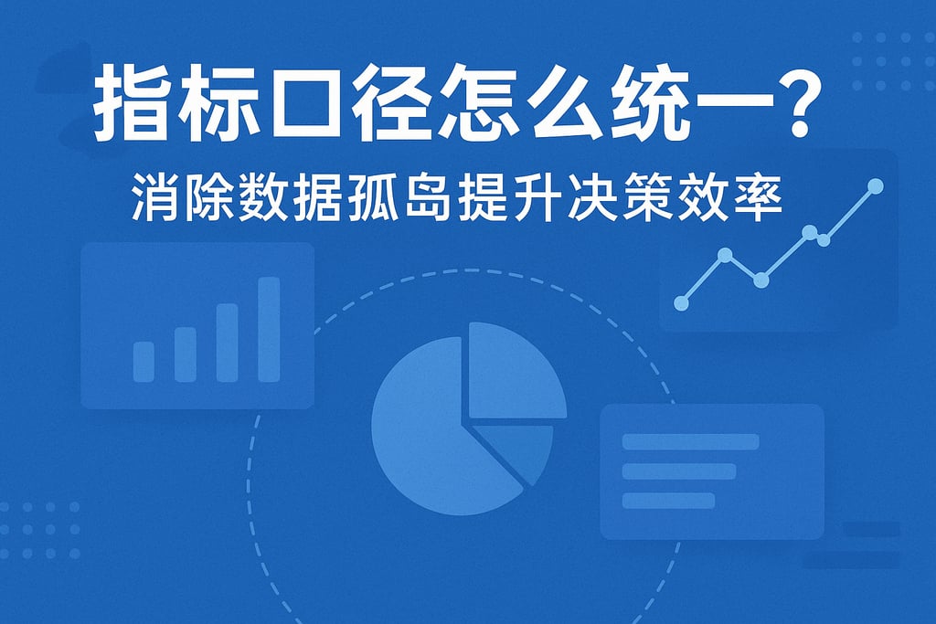 指标口径怎么统一？消除数据孤岛提升决策效率