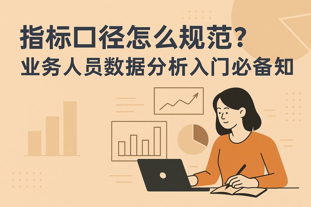 指标口径怎么规范？业务人员数据分析入门必备知识
