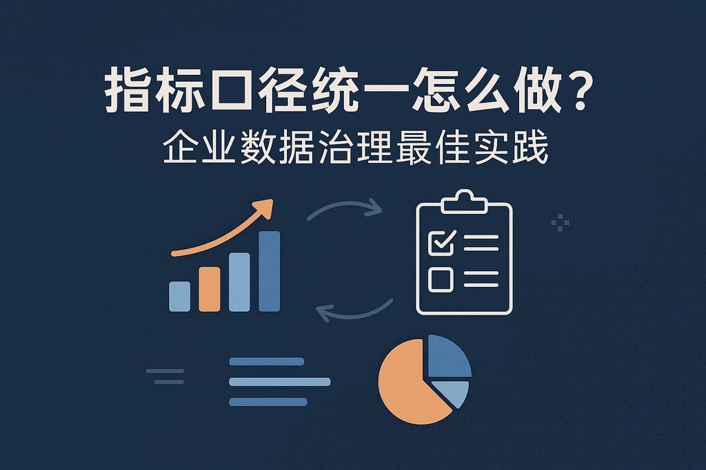 指标口径统一怎么做？企业数据治理最佳实践