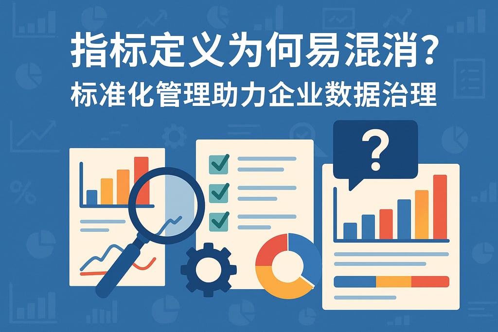 指标定义为何易混淆？标准化管理助力企业数据治理