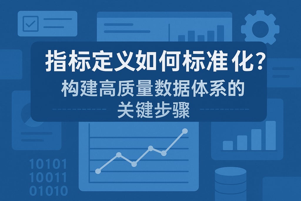 指标定义如何标准化？构建高质量数据体系的关键步骤