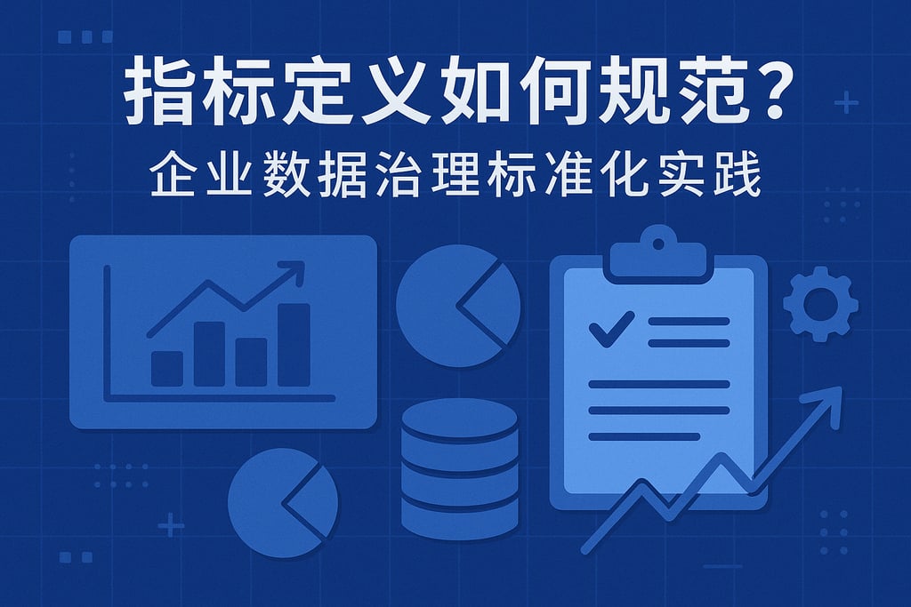 指标定义如何规范？企业数据治理标准化实践