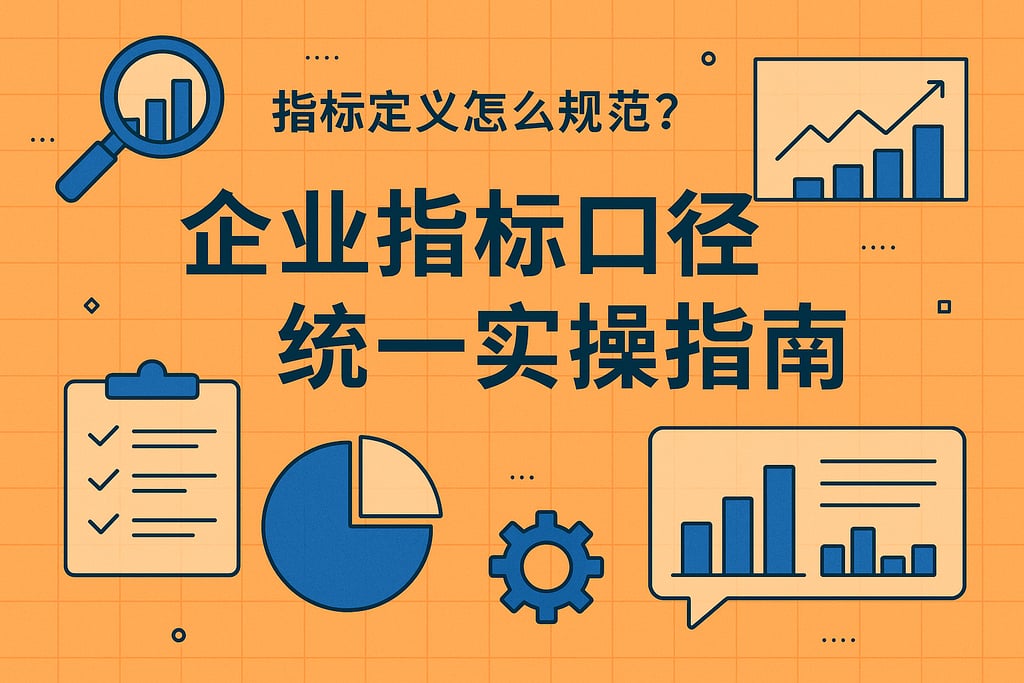 指标定义怎么规范？企业指标口径统一实操指南