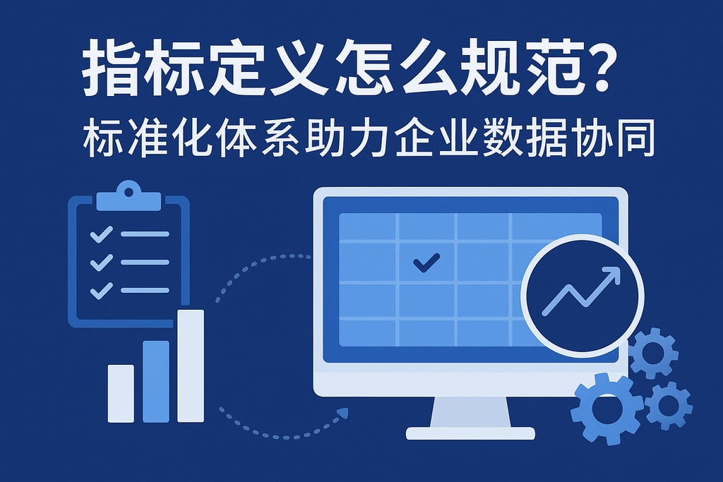 指标定义怎么规范？标准化体系助力企业数据协同