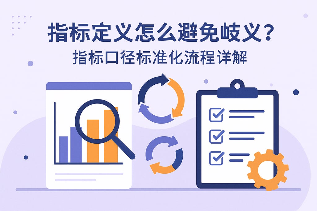 指标定义怎么避免歧义？指标口径标准化流程详解