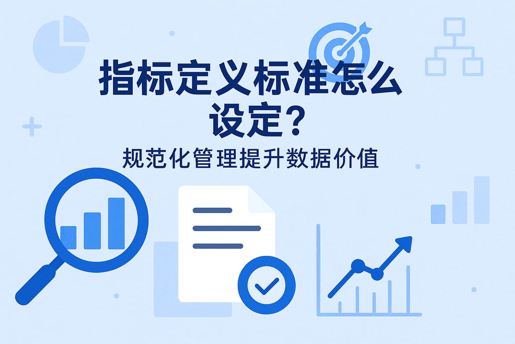 指标定义标准怎么设定？规范化管理提升数据价值