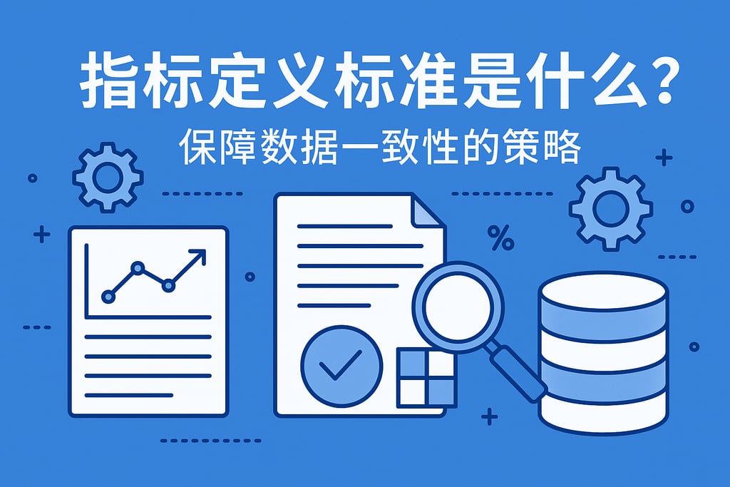 指标定义标准是什么？保障数据一致性的策略