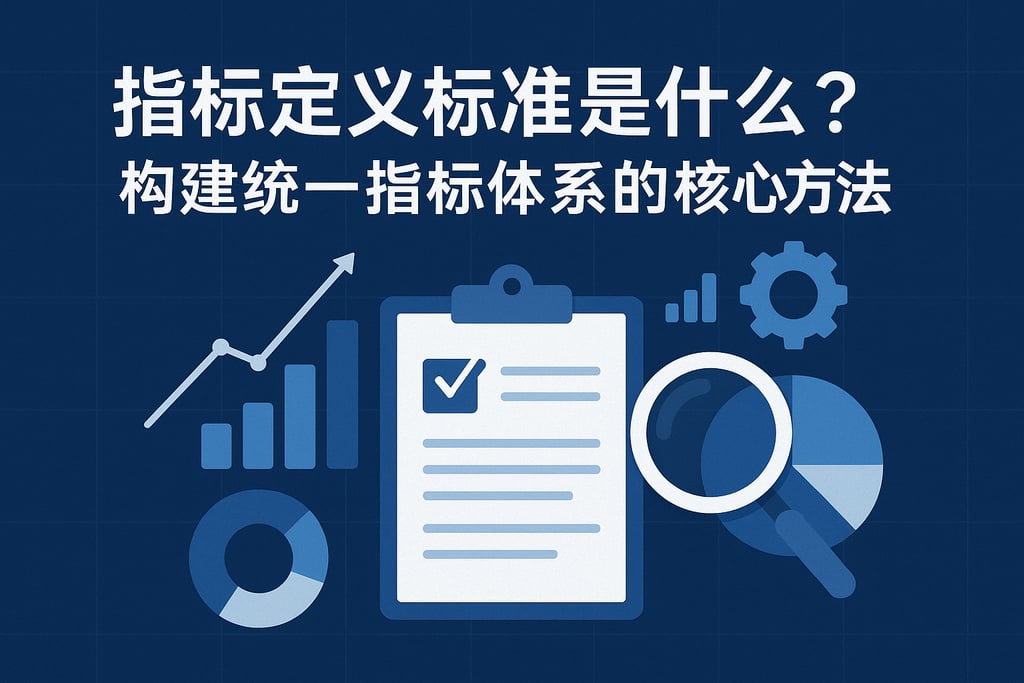 指标定义标准是什么？构建统一指标体系的核心方法