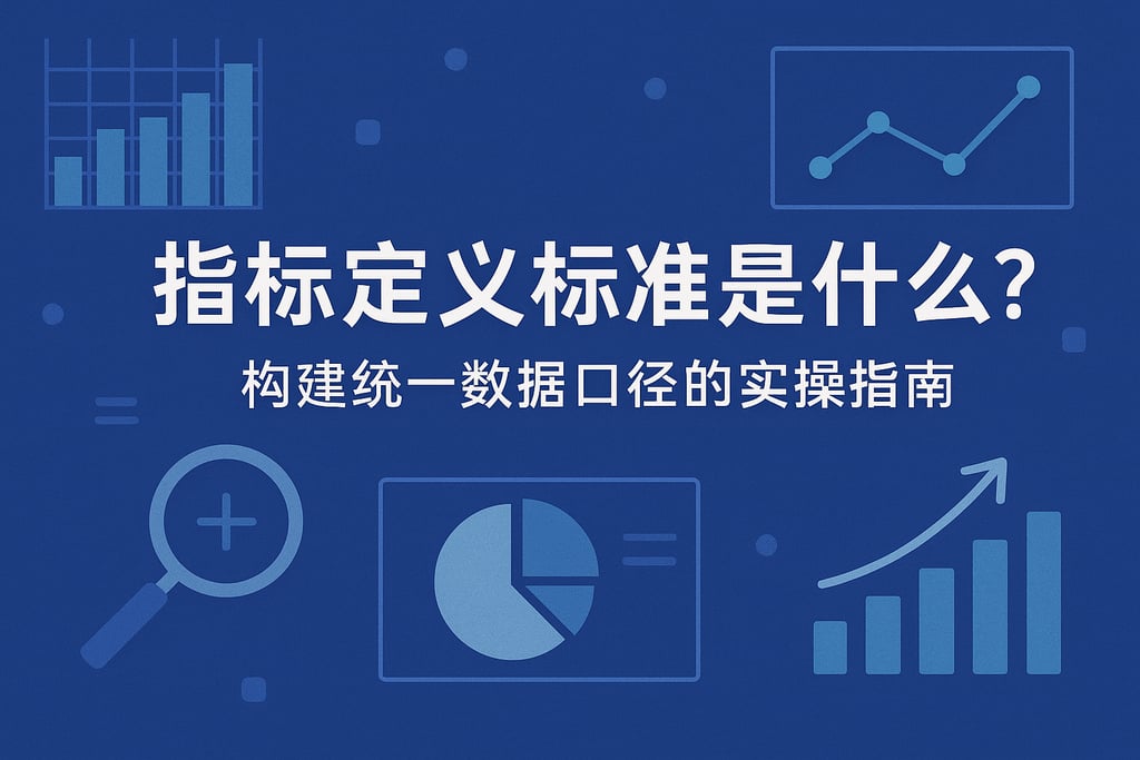 指标定义标准是什么？构建统一数据口径的实操指南