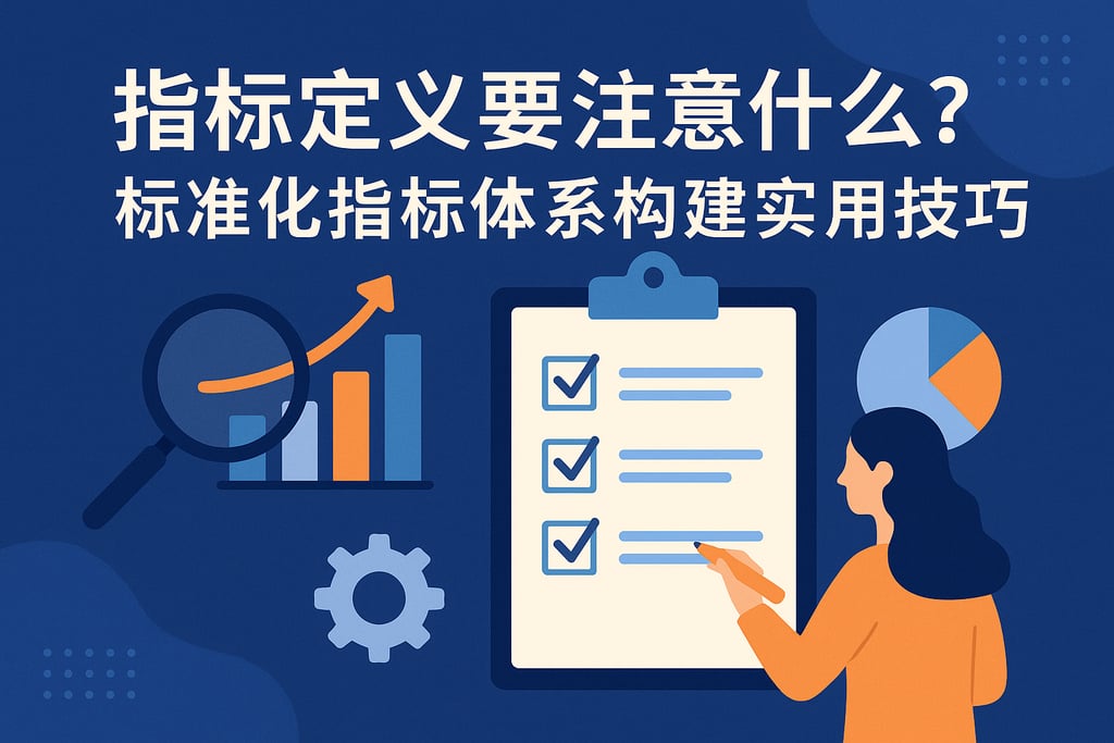 指标定义要注意什么？标准化指标体系构建实用技巧