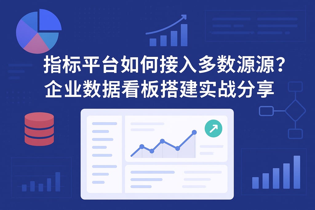 指标平台如何接入多数据源？企业数据看板搭建实战分享