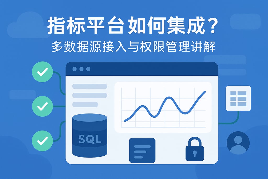 指标平台如何集成？多数据源接入与权限管理讲解