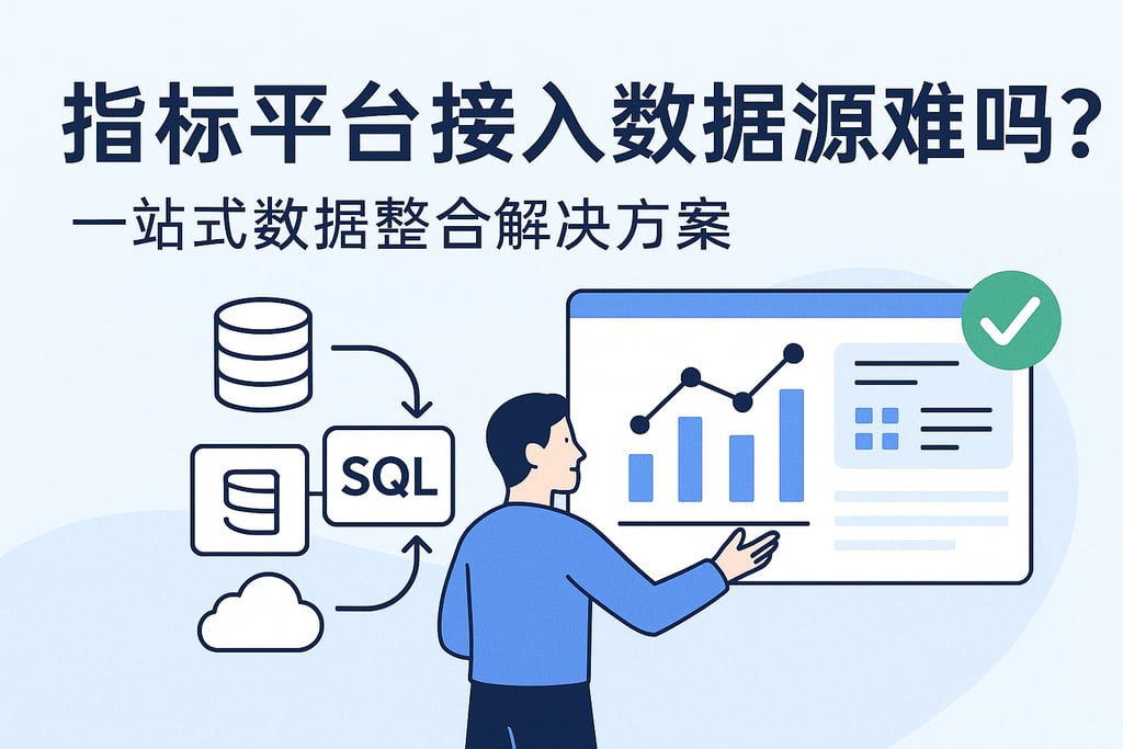 指标平台接入数据源难吗？一站式数据整合解决方案