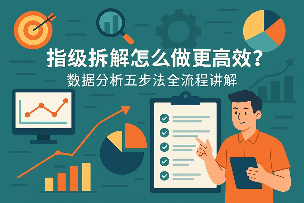 指标拆解怎么做更高效？数据分析五步法全流程讲解