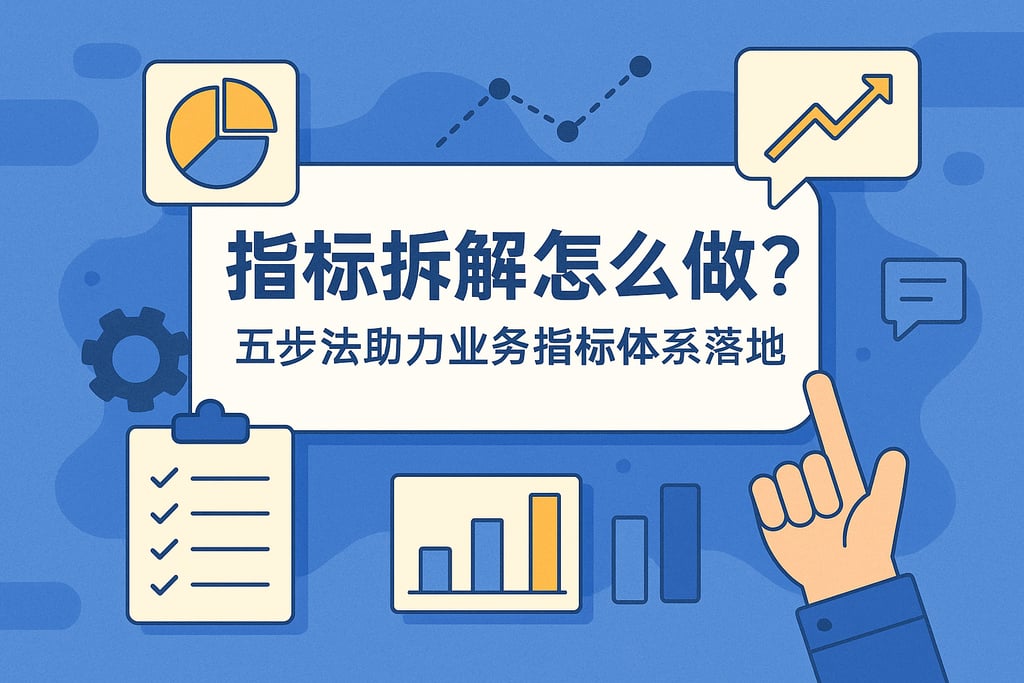 指标拆解怎么做？五步法助力业务指标体系落地