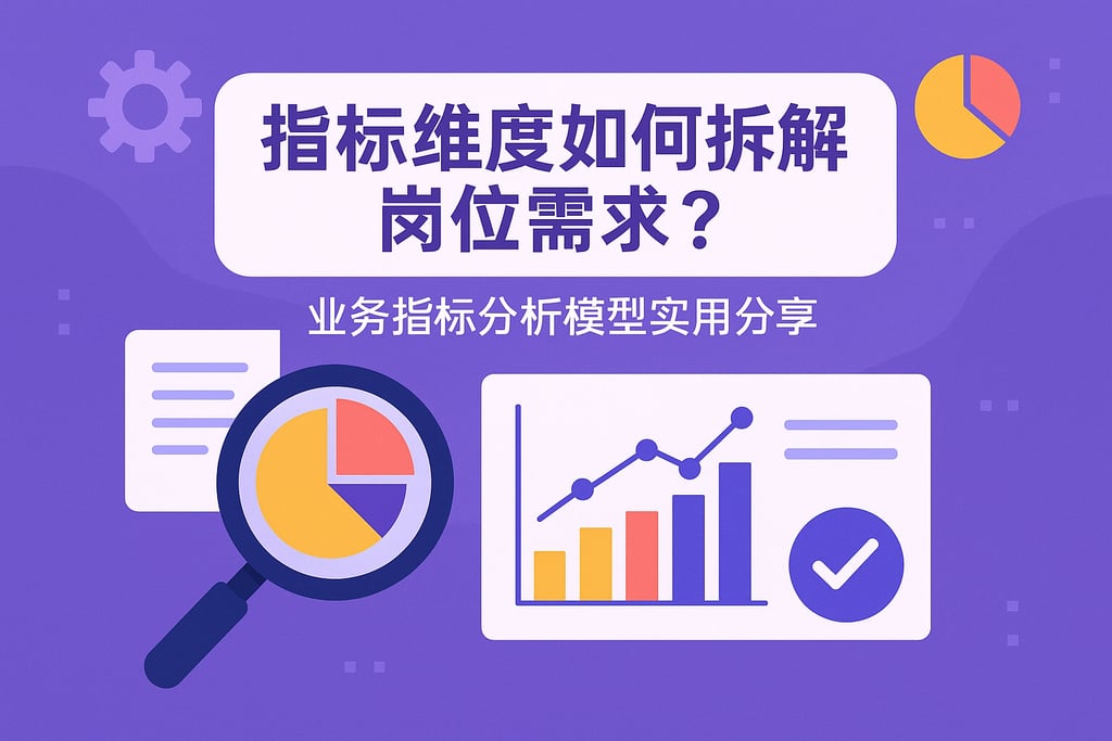 指标维度如何拆解岗位需求？业务指标分析模型实用分享