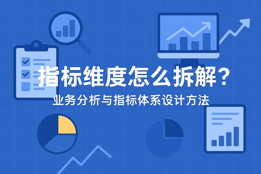 指标维度怎么拆解？业务分析与指标体系设计方法
