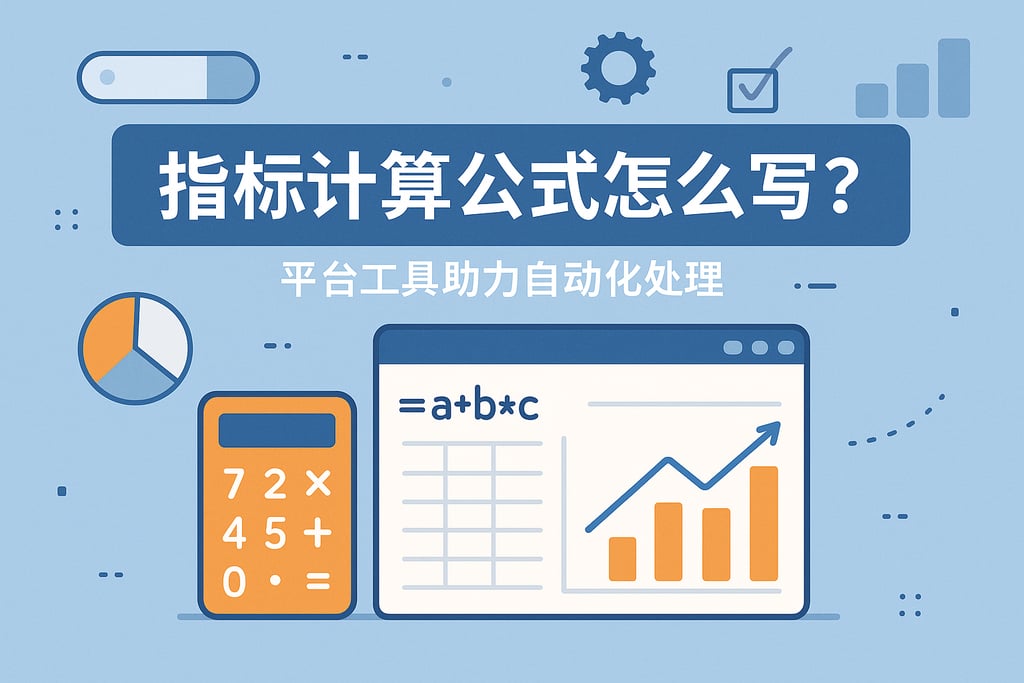 指标计算公式怎么写？平台工具助力自动化处理