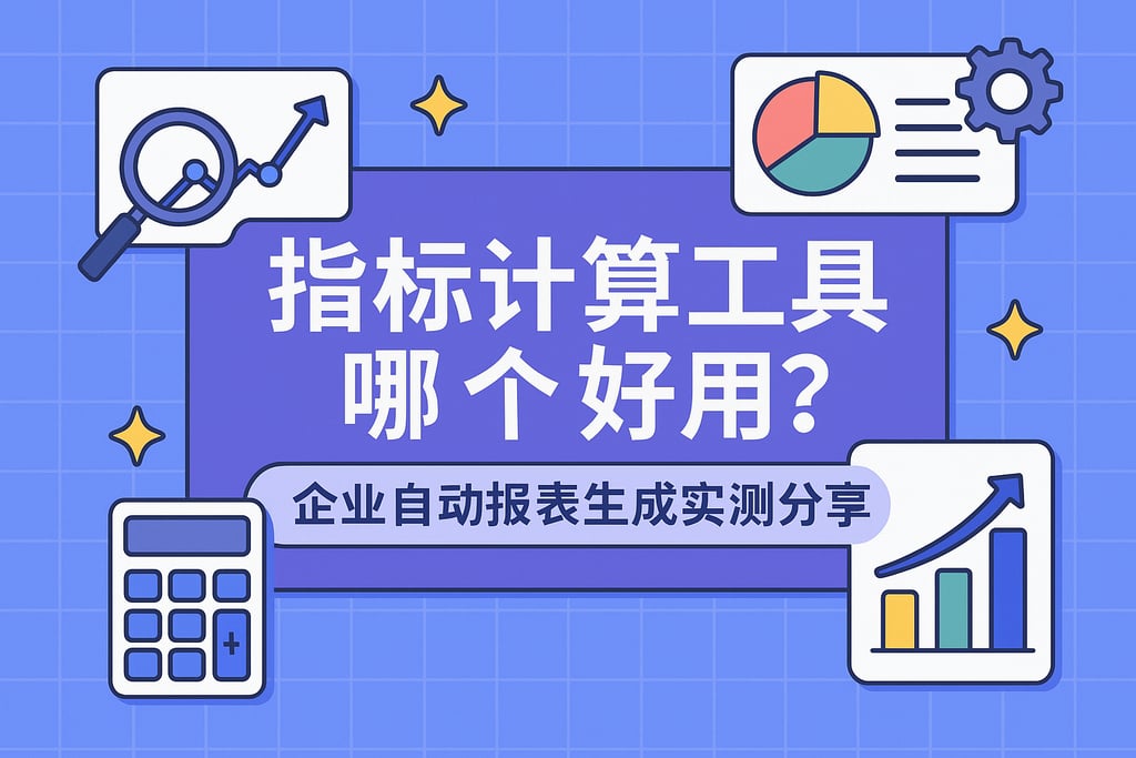 指标计算工具哪个好用？企业自动报表生成实测分享