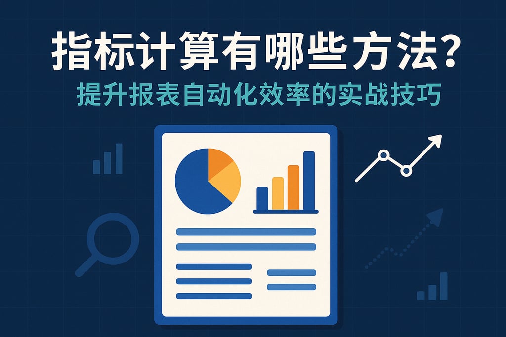 指标计算有哪些方法？提升报表自动化效率的实战技巧