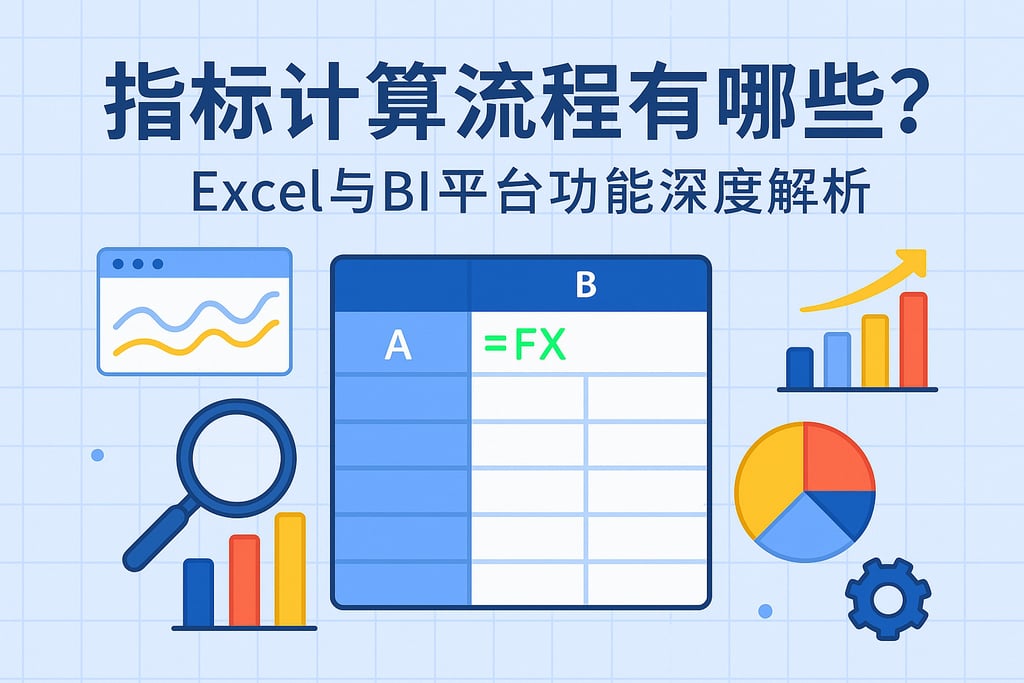 指标计算流程有哪些？Excel与BI平台功能深度解析