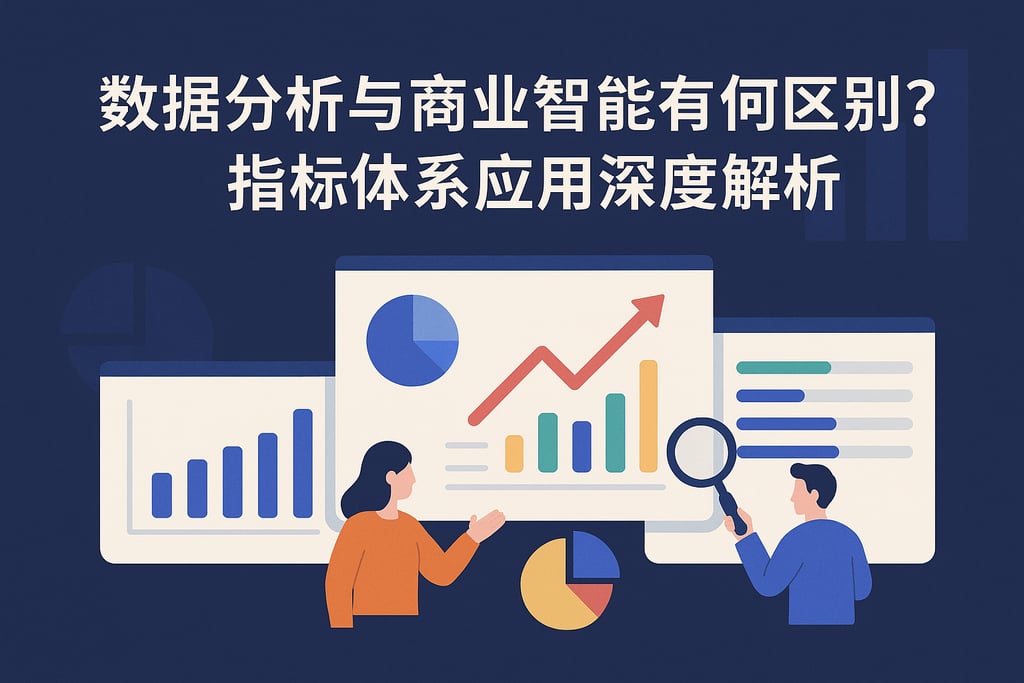 数据分析与商业智能有何区别？指标体系应用深度解析