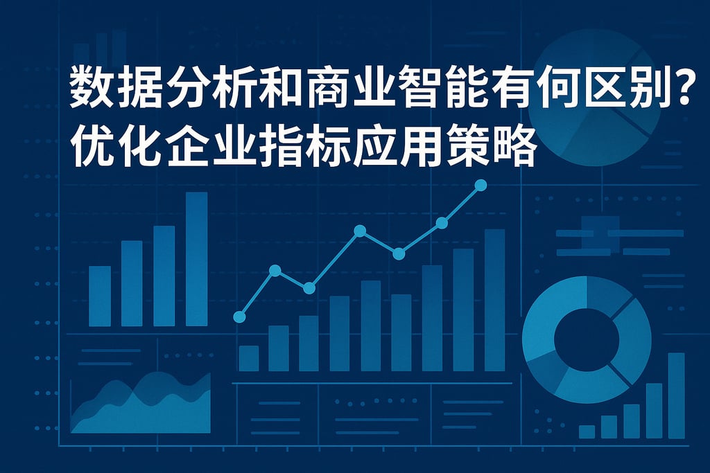 数据分析和商业智能有何区别？优化企业指标应用策略