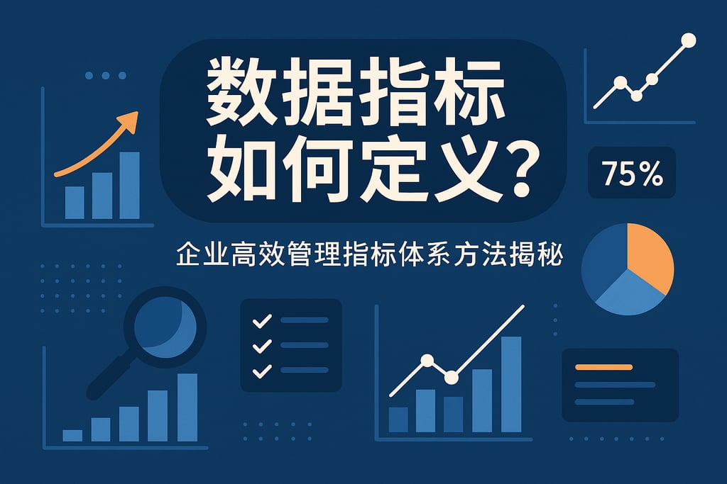 数据指标如何定义？企业高效管理指标体系方法揭秘