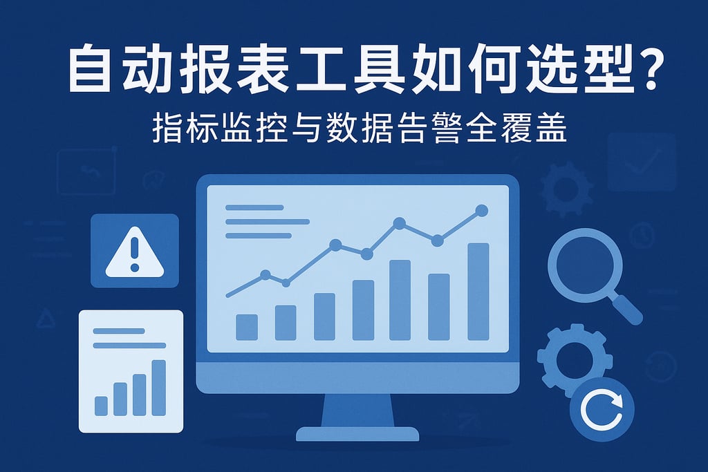 自动报表工具如何选型？指标监控与数据告警全覆盖