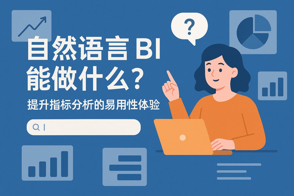 自然语言BI能做什么？提升指标分析的易用性体验
