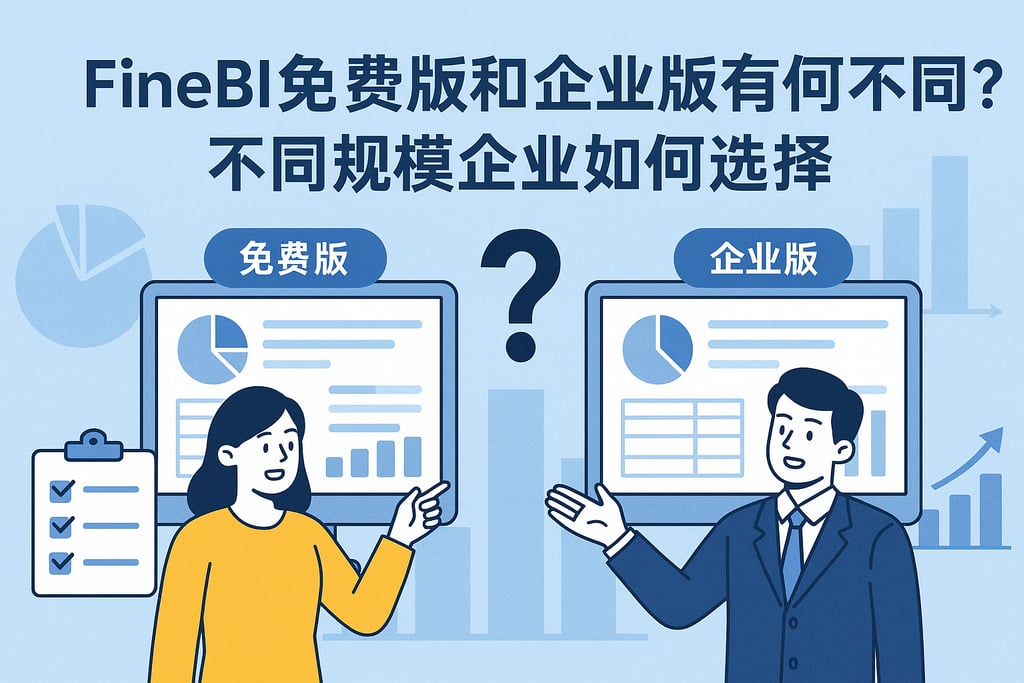 FineBI免费版和企业版有何不同？不同规模企业如何选择