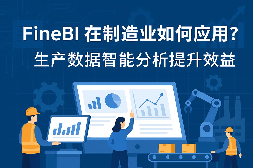 FineBI在制造业如何应用？生产数据智能分析提升效益