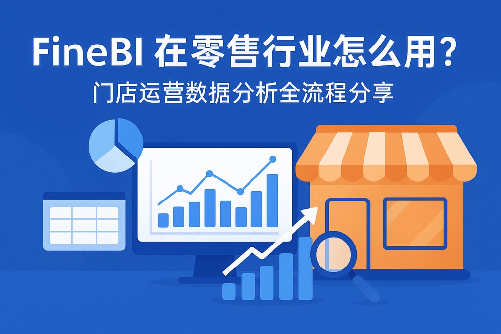 FineBI在零售行业怎么用？门店运营数据分析全流程分享