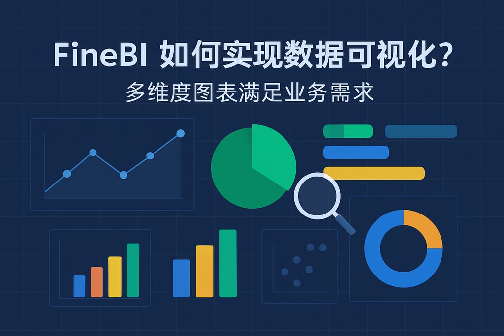 FineBI如何实现数据可视化？多维度图表满足业务需求