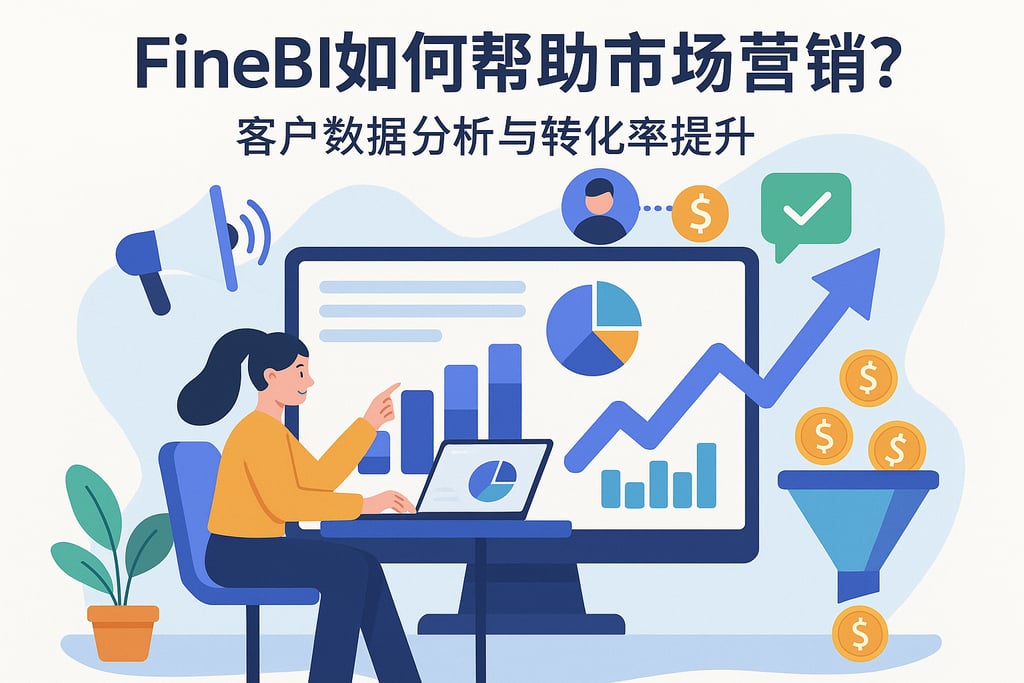FineBI如何帮助市场营销？客户数据分析与转化率提升
