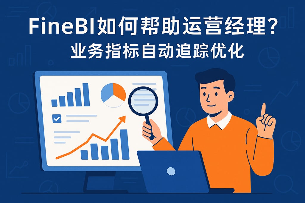FineBI如何帮助运营经理？业务指标自动追踪优化