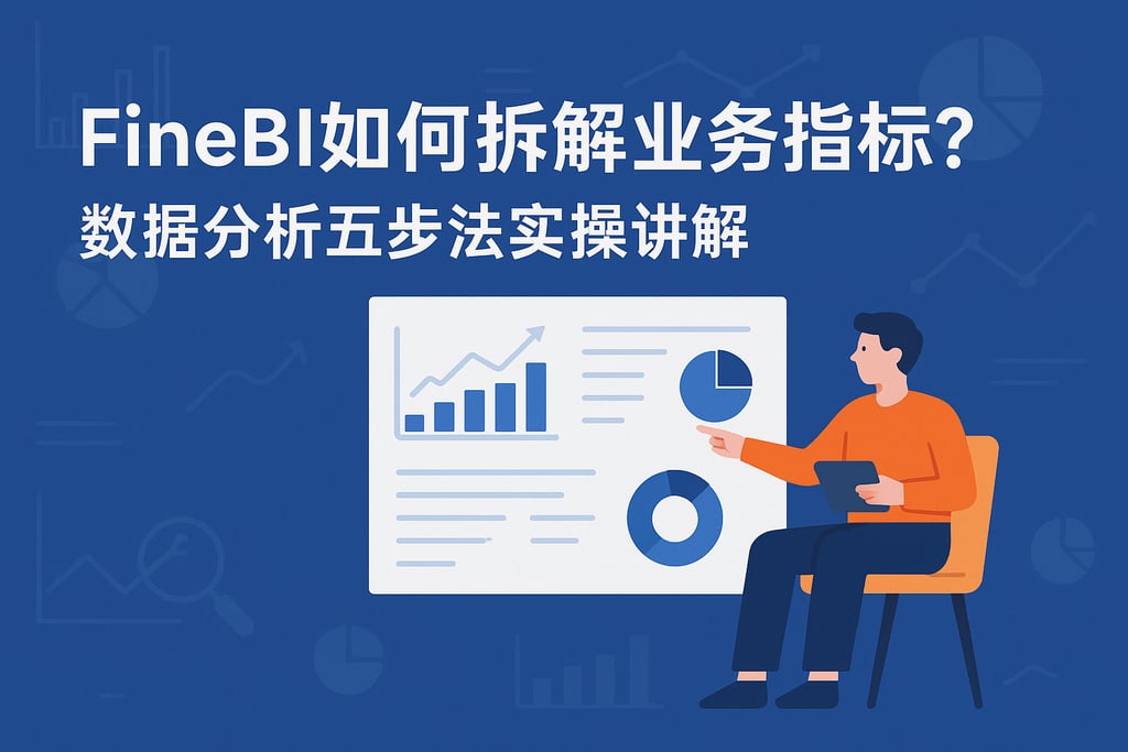 FineBI如何拆解业务指标？数据分析五步法实操讲解