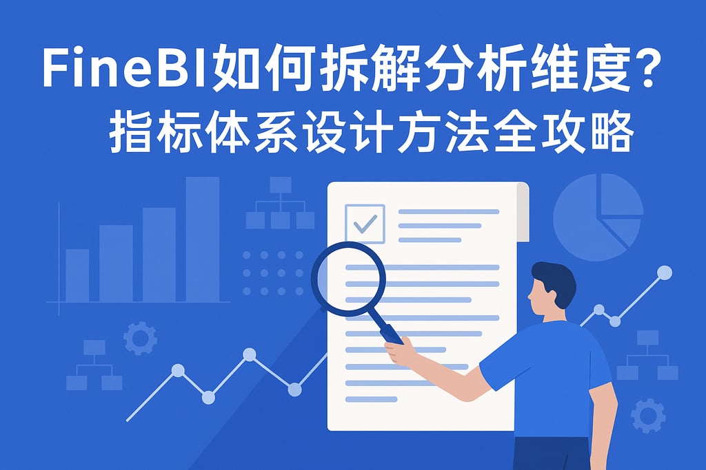 FineBI如何拆解分析维度？指标体系设计方法全攻略