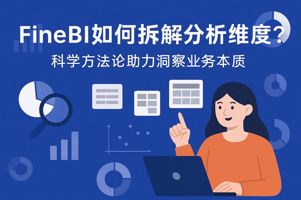 FineBI如何拆解分析维度？科学方法论助力洞察业务本质