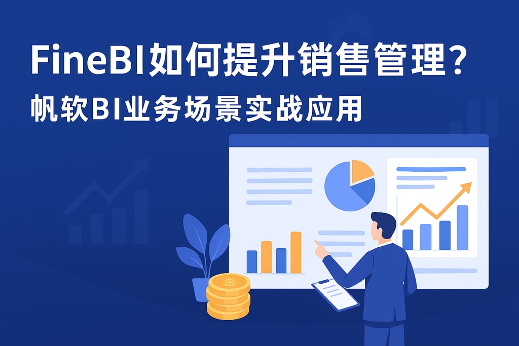 FineBI如何提升销售管理？帆软BI业务场景实战应用