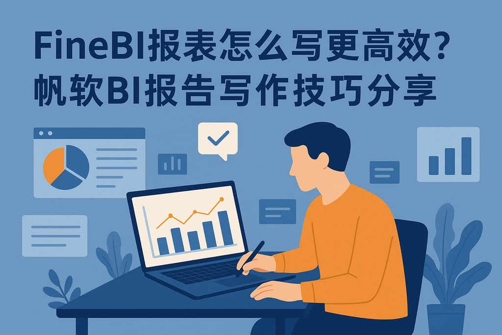 FineBI报表怎么写更高效？帆软BI报告写作技巧分享