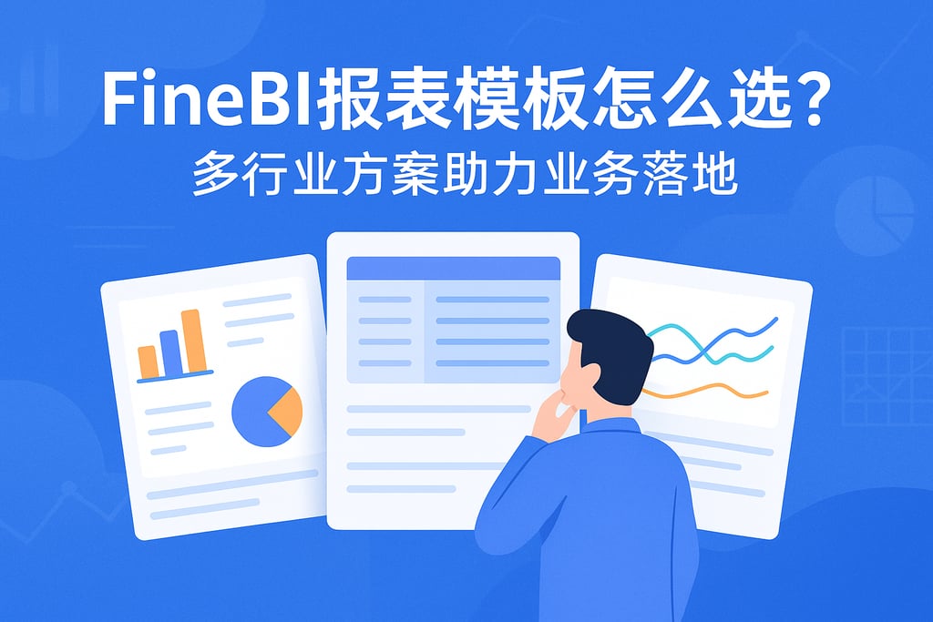 FineBI报表模板怎么选？多行业方案助力业务落地
