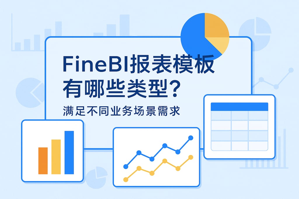FineBI报表模板有哪些类型？满足不同业务场景需求