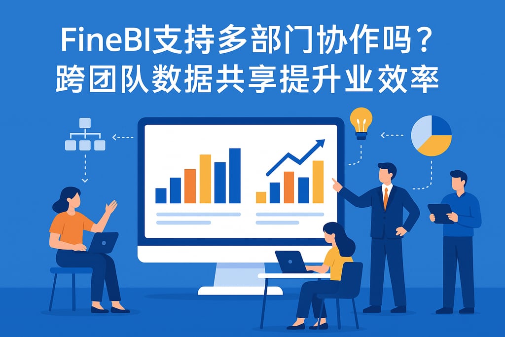 FineBI支持多部门协作吗？跨团队数据共享提升业务效率