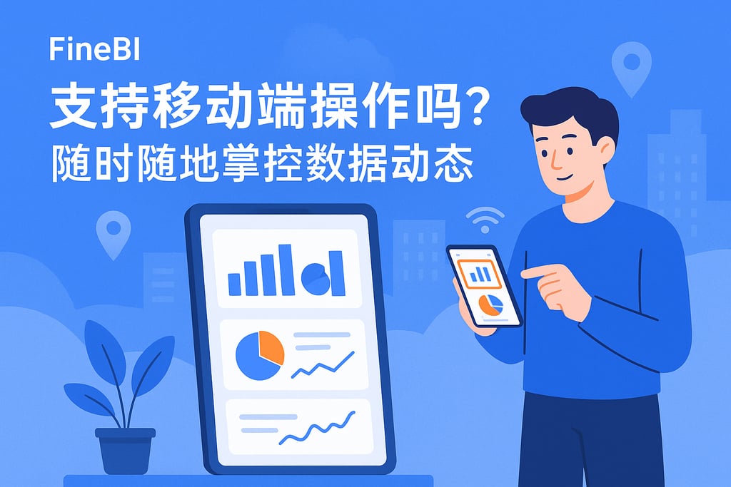 FineBI支持移动端操作吗？随时随地掌控数据动态