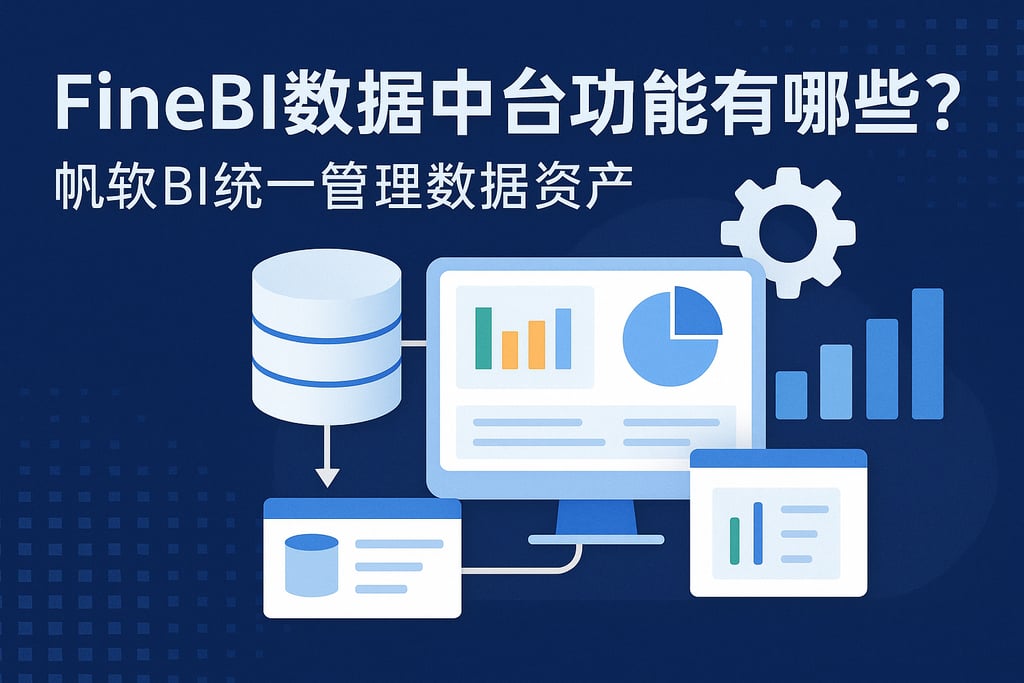 FineBI数据中台功能有哪些？帆软BI统一管理数据资产